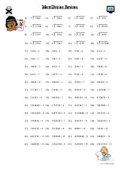 More Division Revision