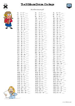 The 20 Minute Division challenge